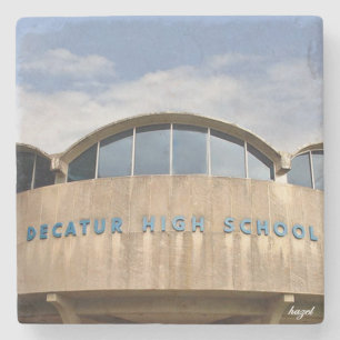 Alte Decatur Highschool Steinuntersetzer