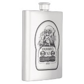 Alte der Husten-Medizin des Großvaters - stumm und Flachmann (Rechts)