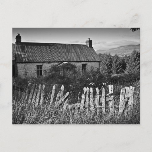 Alte Derelicte Hütte Postkarte (Vorderseite)