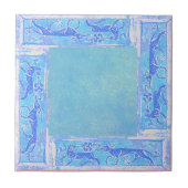 Alte Designs in Sky Blue Vierte von vier Fliese (Vorderseite)