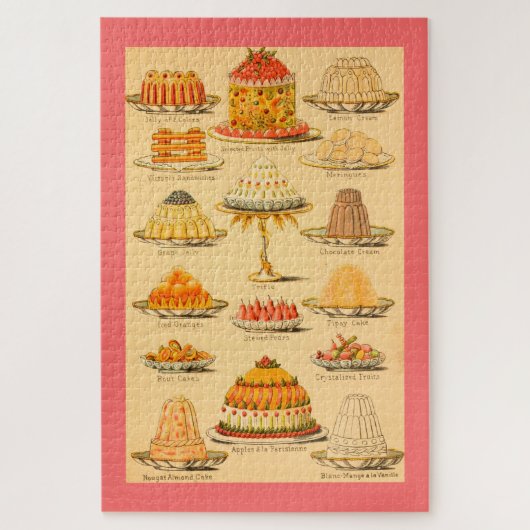 Alte Desserts Puzzle (Vertikal)