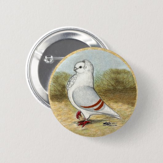 Alte deutsche Eukalyptbe in der Runde Button (Vorne & Hinten)