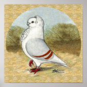 Alte deutsche Eukalyptbe in der Runde Poster (Vorne)