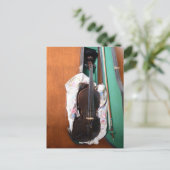 Alte deutsche Geige Postkarte (Stehend Vorderseite)