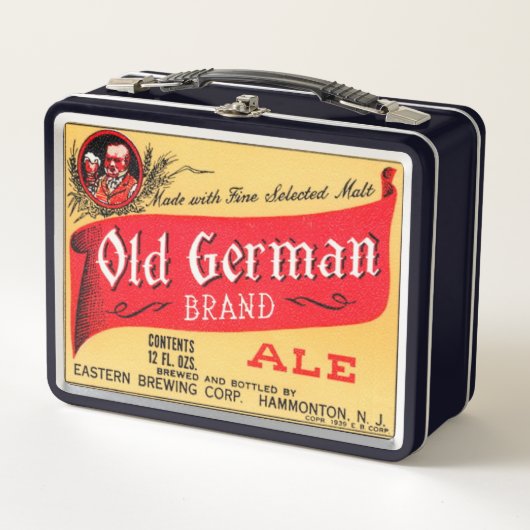 Alte deutsche Marke Metall Brotdose (Vorderseite)