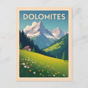 Alte Dolomiten Berge Italien Landschaft Postkarte