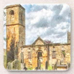 Alte Dreifaltigkeitsgotische Architektur Kirche Getränkeuntersetzer