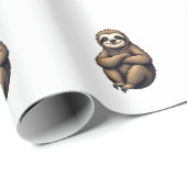 Alte Druckfaultierkunst Vintage-Grafik 2 Geschenkpapier (Rolleneckpunkt)