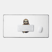 Alte Druckfaultierkunst Vintage-Grafik 2 Schreibtischunterlage (Tastatur & Maus)