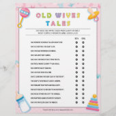 Alte Ehefrauen - Geschichten [Baby Basics Pink] Briefbogen (Vorderseite)