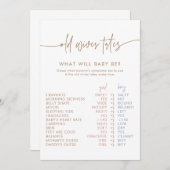 Alte Ehefrauen - Karte | Boho Gender Reveal Game (Vorne/Hinten)