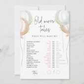 Alte Ehefrauen: Rosa und blaue Genderkarte Einladung (Vorderseite)