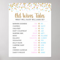 Alte Ehefrauen schildern das Baby Gender Reveal Ga