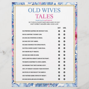 Alte Ehefrauen — Tales [Aquarellfarben] Briefbogen