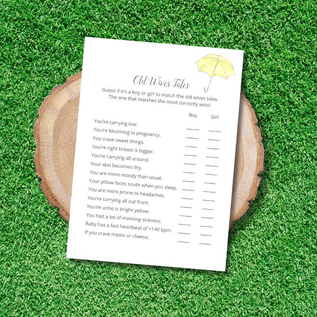 Alte Ehefrauen Tales Baby Sprinkle Spielkarte (Von Creator hochgeladen)