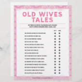 Alte Ehefrauen Tales [Luxusspitze [Rosa]] Briefbogen (Vorne/Hinten)