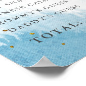 Alte Ehefrauen Tales Pink Blue Aquarell Splash Zei Poster (Ecke)