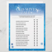 Alte Ehefrauen - Tales [Schneeblau] Briefbogen (Vorne/Hinten)