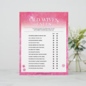 Alte Ehefrauen - Tales [Schneepinke] Briefbogen (Stehend Vorderseite)