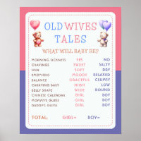 Alte Ehefrauen Tales TeddyBear Gender Reveal Party