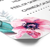 Alte Ehefrauen zeigen die Geschlechterkenntnisse Poster (Ecke)