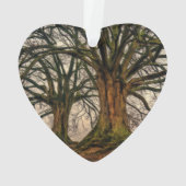 Alte Eiche im Winter Ornament (Rückseite)