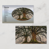 Alte Eiche im Winter Visitenkarte (Vorne/Hinten)