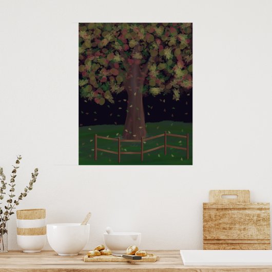 Alte Eiche Poster (Küche)