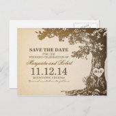 alte Eiche Save the Date Postkarten (Vorne/Hinten)