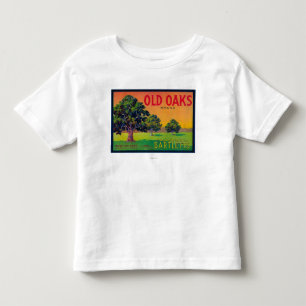 Alte Eichen-Birnen-Kiste LabelBryte, CA Kleinkind T-shirt