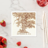 alte Eichenbaum - Papierservietten aus Liebe (Beispiel)