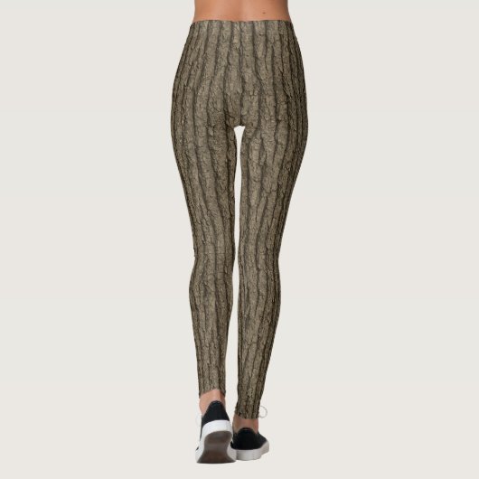 Alte Eichenbrücke - Nahtlose Naturstruktur Leggings (Rückseite)