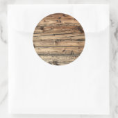 Alte Eichenholzstruktur Hintergrund Rundkleber Runder Aufkleber (Tasche)