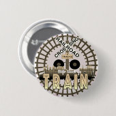 Alte Eisenbahn Button (Vorne & Hinten)