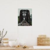 Alte Eisenbahnbrücke Poster (Küche)