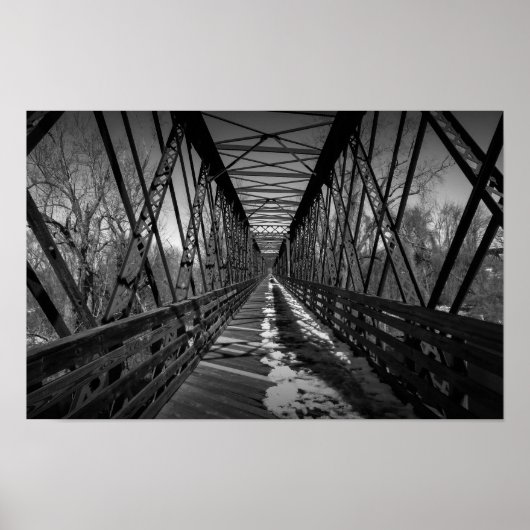Alte Eisenbahnbrücke Poster (Vorne)