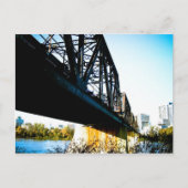 Alte Eisenbahnbrücke Postkarte (Vorderseite)