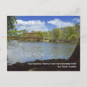 Alte Eisenbahnlinie Trestel Postkarte