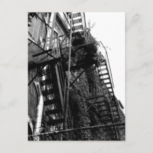 Alte Eisenwohnungstreppe Postkarte