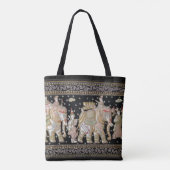 Alte Elefant-Tapisserie Tasche (Rückseite)