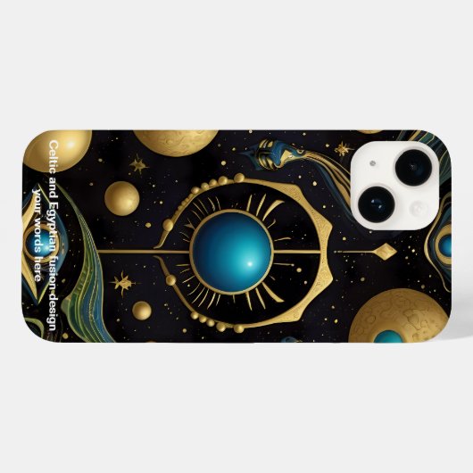 Alte Elegance: keltisch & ägyptisch Case-Mate iPhone Hülle (Rückseite (Horizontal))