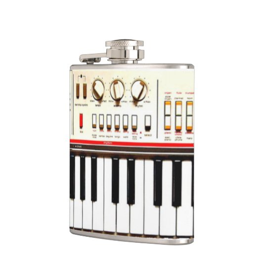 Alte elektrische Tastatur Flachmann (Links)