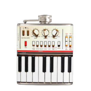 Alte elektrische Tastatur Flachmann