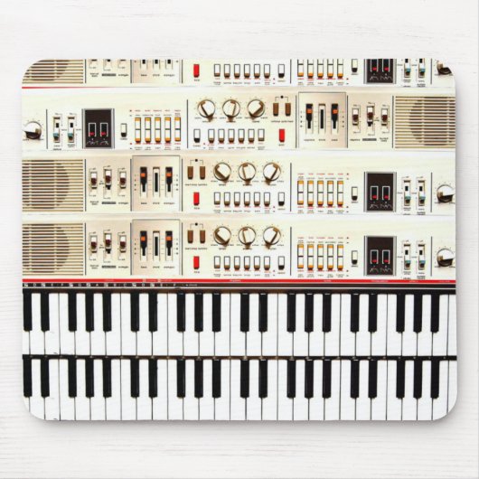 Alte elektrische Tastatur Mousepad (Vorne)