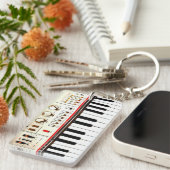 Alte elektrische Tastatur Schlüsselanhänger (Vorderseite rechts)