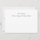 ALTE ENGLAND-EINLADUNG (Rückseite)