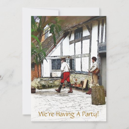 ALTE ENGLAND-EINLADUNG (Vorderseite)