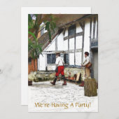 ALTE ENGLAND-EINLADUNG (Vorne/Hinten)