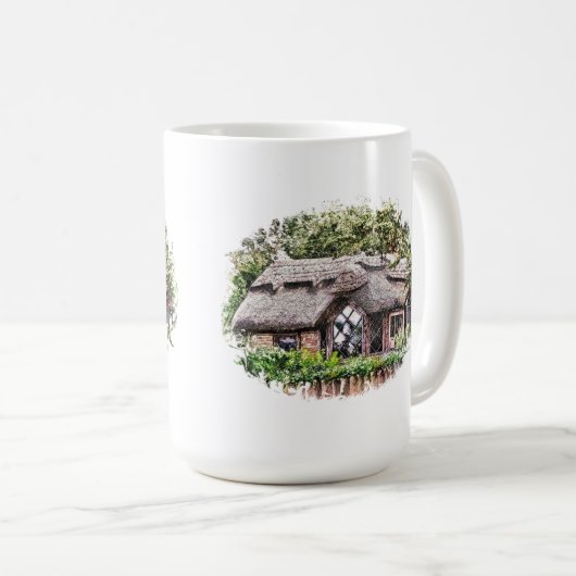 ALTE ENGLAND-KAFFEE-TASSE KAFFEETASSE (VorderseiteRechts)