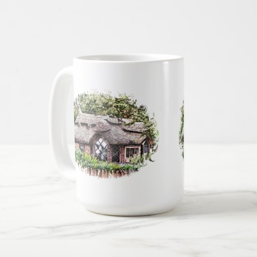 ALTE ENGLAND-KAFFEE-TASSE KAFFEETASSE (Vorderseite Links)